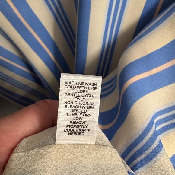 Cato Blue/pink and Cream Striped Tank Top - Picture 6 of 7